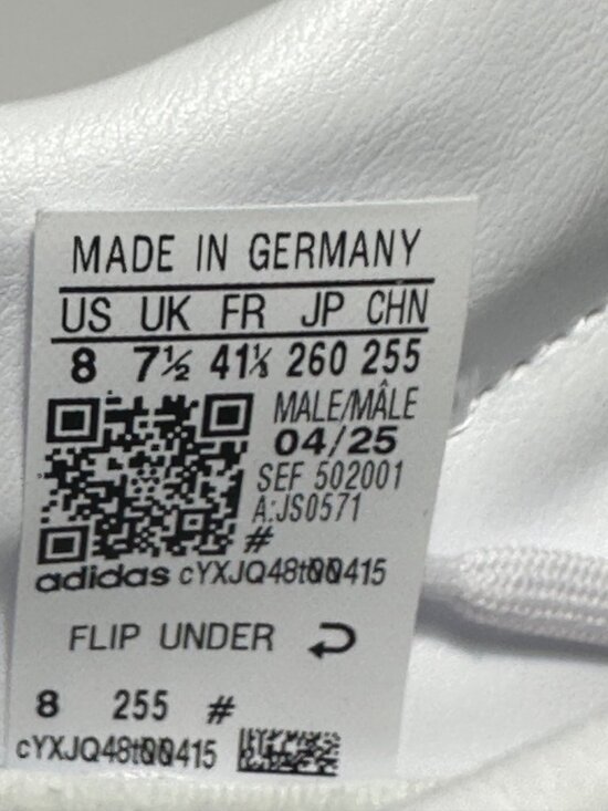 Men\'s Adidas Predator Precision Fg White Silver Metallic Soccer JS0571 Sz 8 NEW main image 6